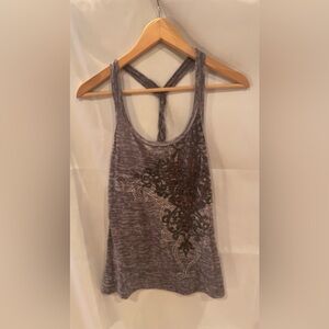 Vanity Purple/Gray Women’s Graphic Tank Top M